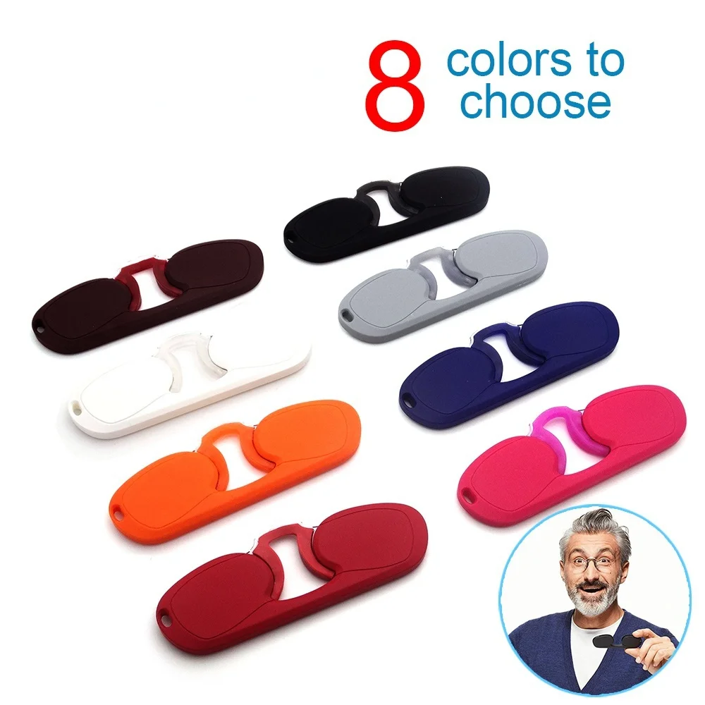 Clip Nase Mini Lesebrille Männer Frauen Leser Brille Brillen Ohne Koteletten Pince-nez1.0 + 1,5 + 2,0 + 2,5 + 3,0 + 3,5 Image