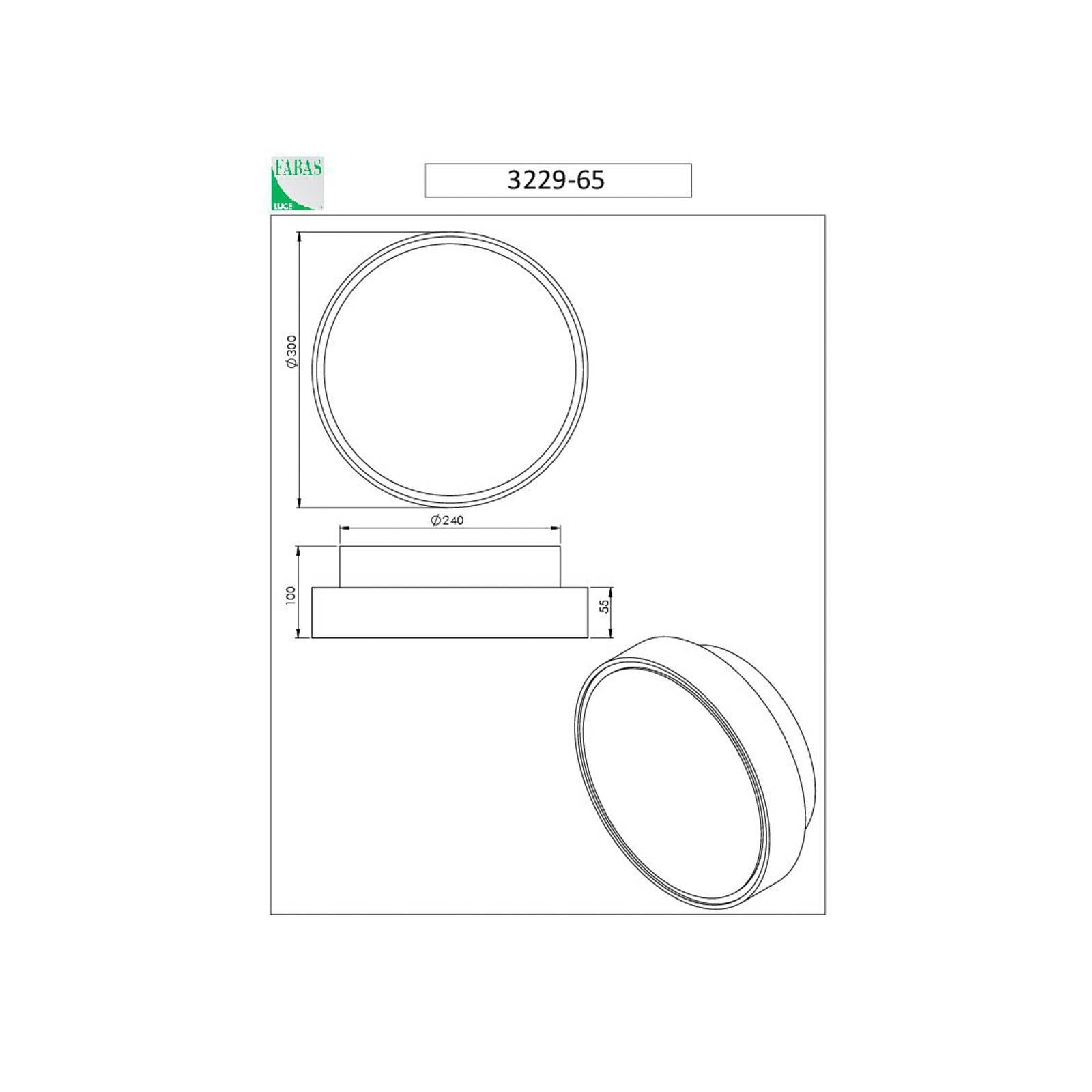 Fabas Luce Outdoor Wall Light Hatton, dimmable, White / opal, Hallway, Plastic, Outdoor Wall Light