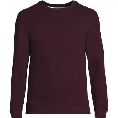 Tall Serious Sweats Sweatshirt, Men, size: 42-44, big and tall, Red, Cotton-blend/Poly-blend, by Lands' End