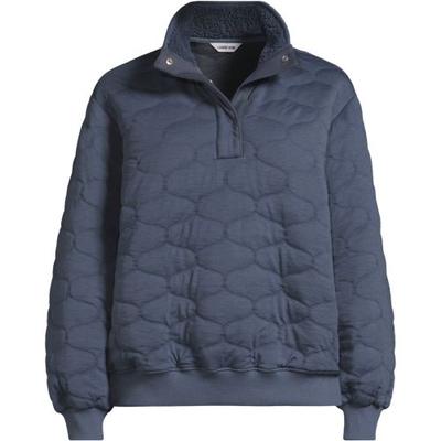 Onion Quilted Jacket, Women, size: 14-16, petite, Blue, by Lands' End