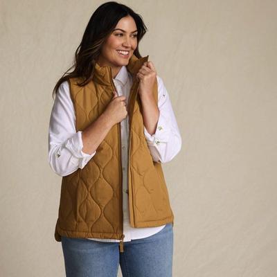 Women’s Insulated FeatherFree Onion Quilted Gilet, Women, size: 20-22, plus, Misc, Polyester, by Lands' End