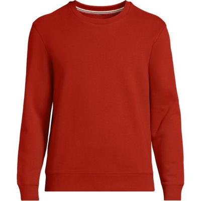 Tall Serious Sweats Sweatshirt, Men, size: 38-40, big and tall, Brown, Cotton-blend/Poly-blend, by Lands' End