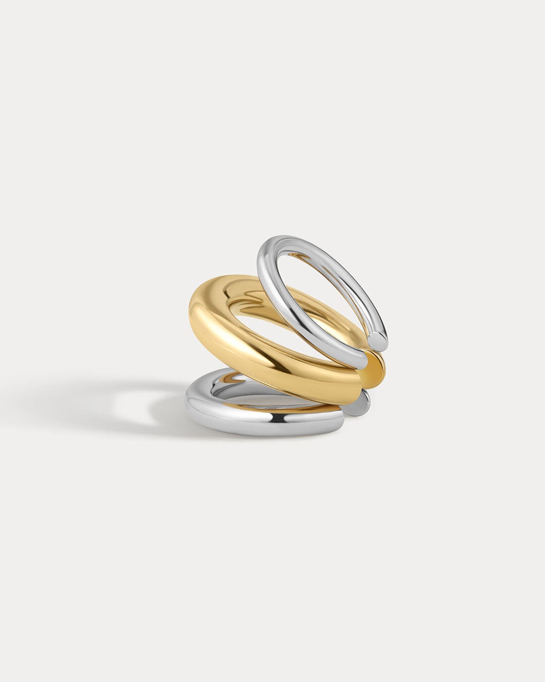 Plus Size Women's The Two-Tone Cala Ear Cuff by LUV AJ in Two Tone (Size OS)