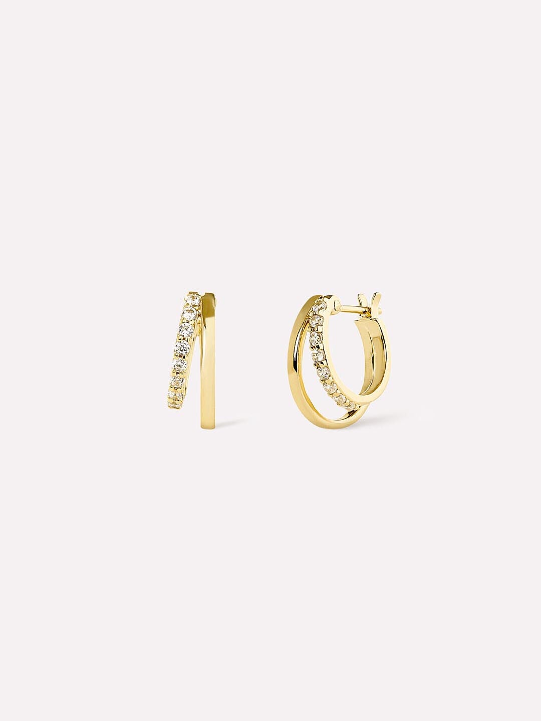 Plus Size Women's Toda Double Hoop Earrings by Ana Luisa in Gold (Size OS)