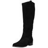 Stiefel GABOR "Gabor Stiefel Veloursleder", Damen, Gr. 40, schwarz (schwarz, schwarz), Veloursleder, casual, Schuhe