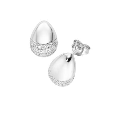 Paar Ohrstecker "mit weißen Zirkonia, Silber 925", silber, GIORGIO MARTELLO MILANO, Ohrringe, Damen, Silber 925 (Sterlingsilber) Image