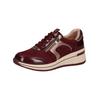 Sneaker CAPRICE "Caprice Sneaker Leder", Damen, Gr. 37, rot (bordeaux), Leder, casual, Schuhe
