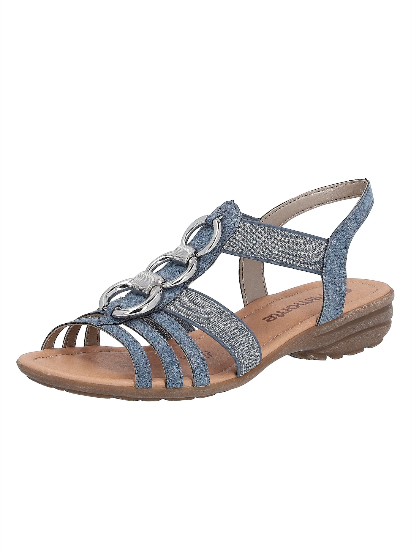 Sandalette REMONTE, Damen, Gr. 41, schwarz, Synthetik, Schuhe Sandalette