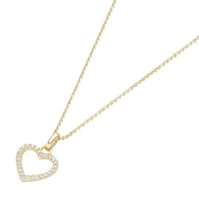 Kette mit Anhänger LUIGI MERANO "mit funkelnden Lab Grown Diamanten, Brillantschliff, Gold 375", gold, Halsketten, Damen, 45cm, Gelbgold 375 Image