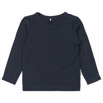 Mikk-Line - Kid's Wool/Bamboo L/S Top - Merinoshirt Gr 62 blau Image