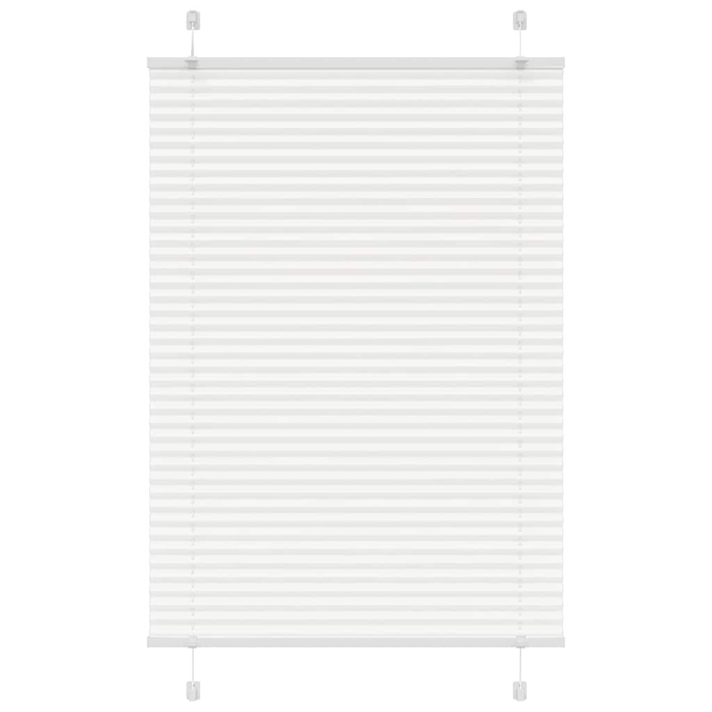 vidaXL Plissee Weiß 85x100 cm Stoffbreite 84,4 cm Polyester Image