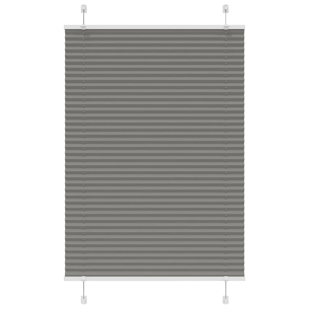 vidaXL Plissee Anthrazit 85x150 cm Stoffbreite 84,4 cm Polyester Image