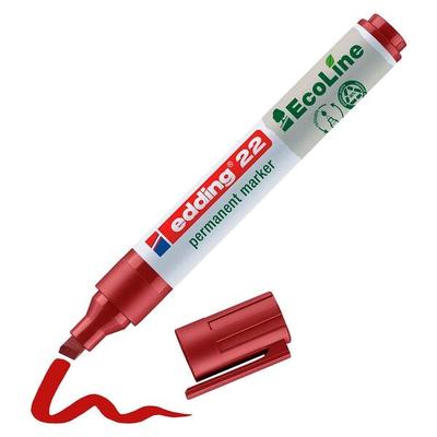 Edding Permanent-Marker »22 EcoLine« 1 - 5 mm 10 Stück rot Image