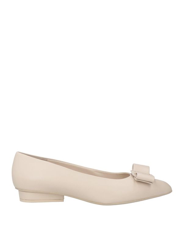 Ballet Flats Leather - Natural - Ferragamo Flats