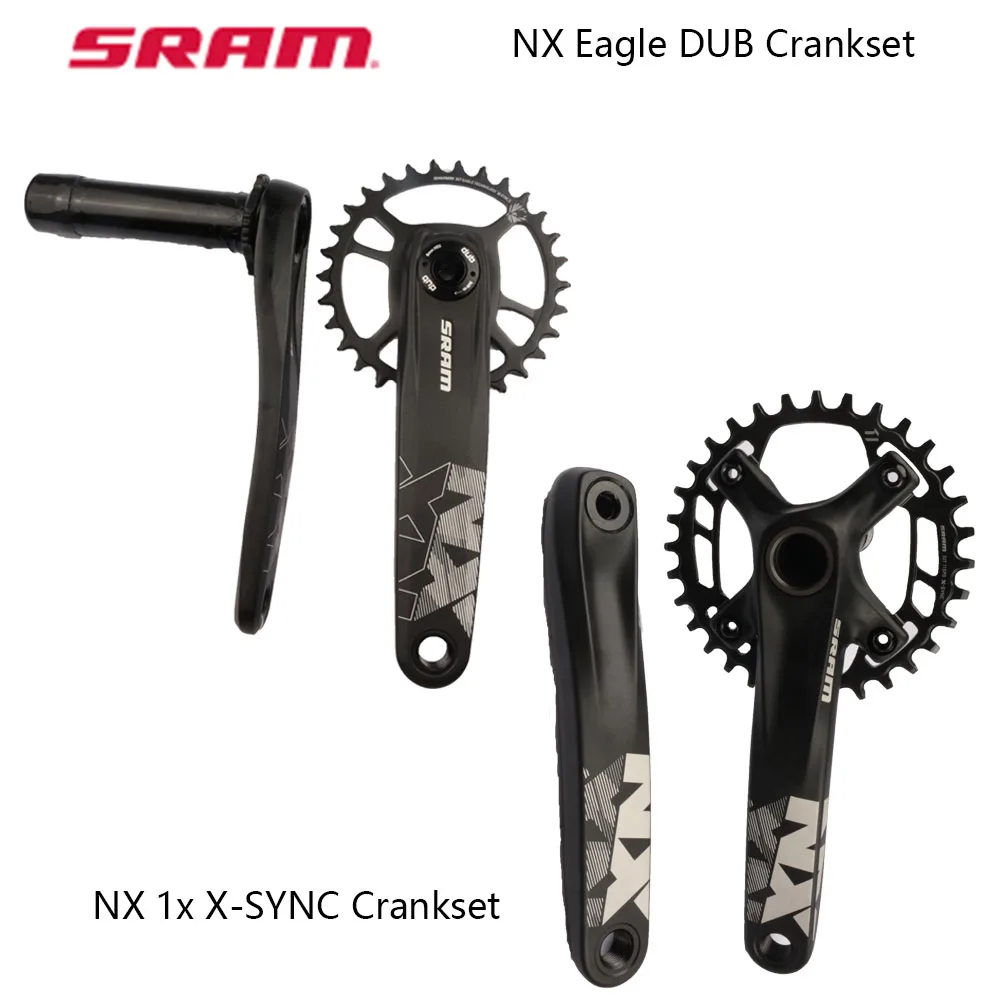 SRAM NX Eagle DUB Kurbelgarnitur NX 1x X-SYNC Kurbelgarnitur 175mm 30T 32T NX GXP Eagle Mountainbike Kurbelgarnitur Image