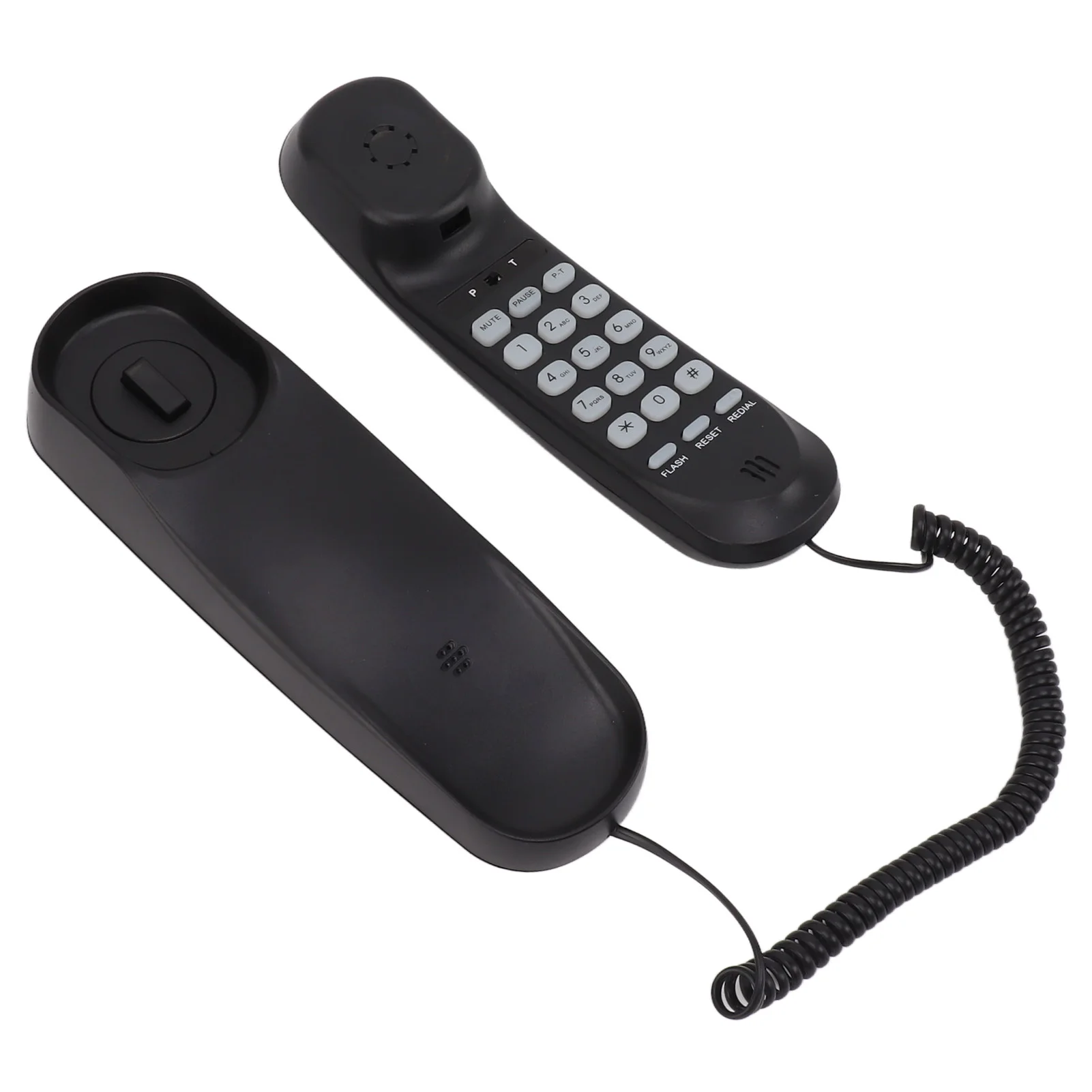 Téléphone filaire téléphone filaire multifonctionnel son clair Volume réglable téléphone fixe montable au mur pour maison hôtel