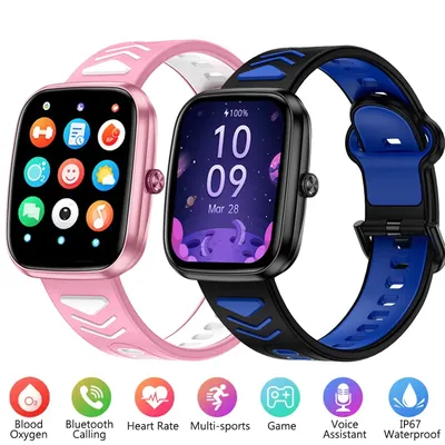 Kids Smart Watch Child HD Touch Screen Heart Rate Games Smart Band Music Watch Boy Girl Gift Children Smartwatch For iOS Android
