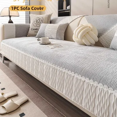 1pc All Season Chenille Sofa Cover Non-Slip Dust-proof Sofas Cushion L Shape Couch Towel for Living Room Decor 소파패드 Funda Sofá