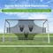 Rete per porta da calcio con zone di punteggio Rete da calcio pieghevole portatile per porta da calcio all