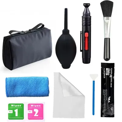 Camera Cleaner Kit for Sony Fujifilm Nikon Canon DSLR Camera Air Blower Lens Cloth Pen Brush Cleaning Tool Sensor Cleaning Kit