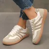 Frauen Casual Große Größe Einzelnen Schuh Mode Spleißen Flache Ferse Vulkanisierte Schuhe Weibliche Spitze-Up Nicht-Slip turnschuhe