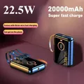 Nuovissimo cavo integrato Powerbank portatile da 22,5 W Batteria di ricambio a ricarica rapida di grande capacità per IPhone 14 15 16 Samsung Xiaomi