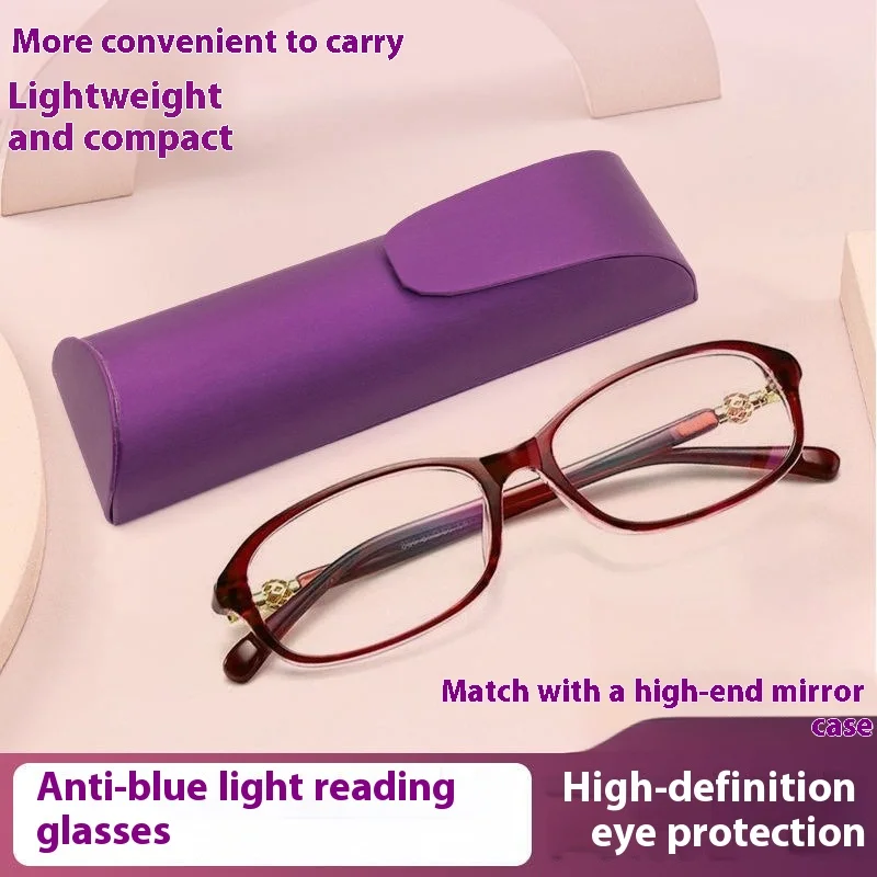 Presbyopie-Brille mit 1 Box +1,0 ~ +4,0, Anti-Blaulicht-Lesebrille für Damen, ultraleichte und tragbare Brille Image