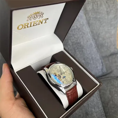 Orient Hollowed Out Automatic Mechanical Watch Refurbished Japanese Mens Business Watch
