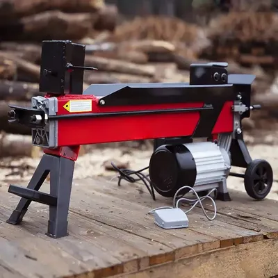 220V Log Splitter Electric, 4-Ton Hydraulic Log Splitter, 800pcs/H Electric Log Splitter, 2000W-2200W Wood Splitter, Horizontal
