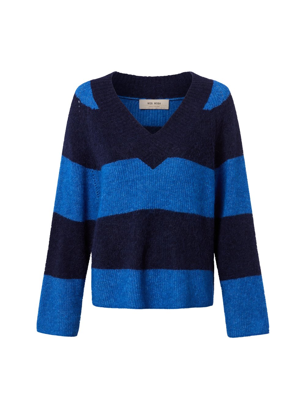 MOS MOSH Strickpullover mit Alpaka-Anteil Damen marine, XS Image