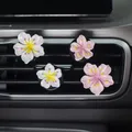 2 pezzi di clip per profumo per auto, decorazioni per prese d'aria per fiori, condizionatore d'aria per auto, accessori per la decorazione di interni personalizzati