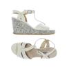 Clarks Damen Sandale, Gr. 41, cremeweiß, kein Etikett