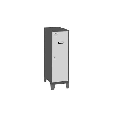 PROREGAL Schließfachwürfel AMEGO | HxBxT 101,5x30x50cm | Mit Standfüße | Weiß-Anthrazit | Spind Schließfach Garderobe Image
