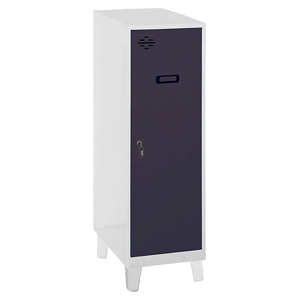Proregal Schließfachschrank AMEGO | HxBxT 101,5x40x50cm | 1x Fachboden | Mit Standfüße | Anthrazit-Grau Image