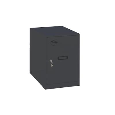 PROREGAL Schließfachwürfel AMEGO | HxBxT 47,5x30x50cm | Ohne Standfüße | Anthrazit-Anthrazit | Spind Schließfach Garderobe Image
