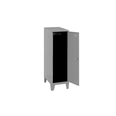 PROREGAL Schließfachwürfel AMEGO | HxBxT 101,5x30x50cm | Mit Standfüße | Grau-Grau | Spind Schließfach Garderobe Image