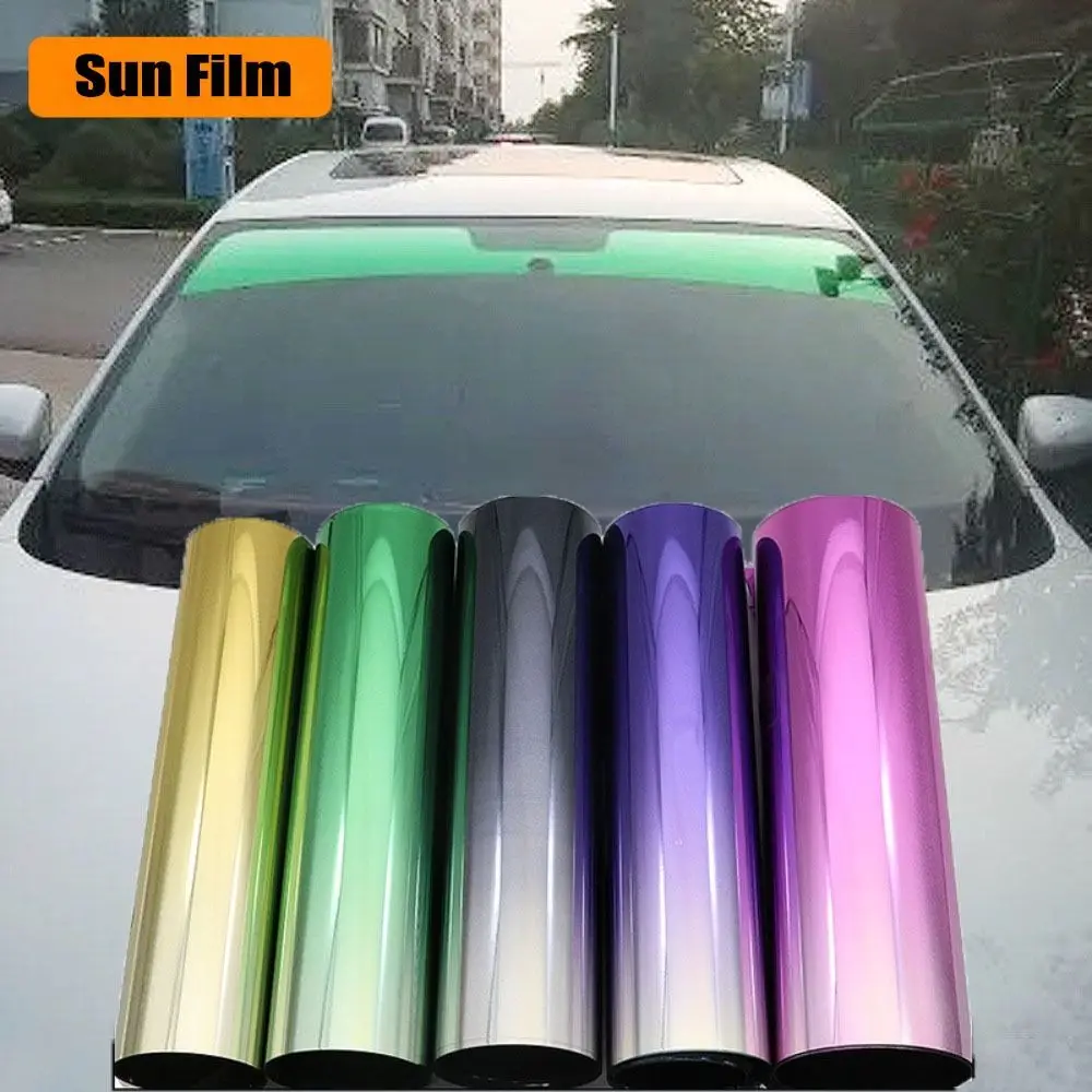 Car Sun Visor Strip Tint Film Front Windshield Shade Car Window Sun Visor Strip Heat Insulation Tint Film Anti-UV Sun Strip