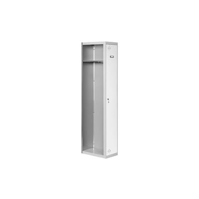PROREGAL Spind AMEGO | HxBxT 180x40x50cm | 1 Abteil | Anbaumodul | Grau-Weiß | Schließfach Garderobe Image