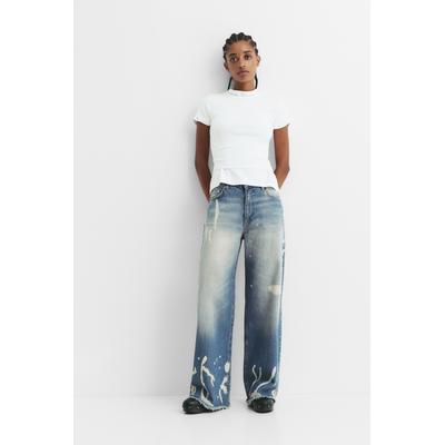 Bleached Baggy Jeans