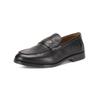 Slipper INUOVO "INUOVO Slipper Leder", Damen, Gr. 38, schwarz, Leder, casual, Schuhe