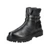 Bikerboots BAGATT "BAGATT Stiefelette Nappaleder", Damen, Gr. 38, schwarz, Nappaleder, casual, Schuhe