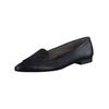 Ballerina PAUL GREEN "Paul Green Ballerinas Glattleder", Damen, Gr. 38,5, schwarz, Glattleder, casual, Schuhe