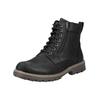 Schnürstiefelette PIUS GABOR "Pius Gabor Stiefelette Nubukleder", Herren, Gr. 41, schwarz, Nubukleder, casual, Schuhe