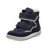 Stiefelette RICOSTA "Ricosta Stiefelette Veolurs/Textil/Synthetik", Kinder, Gr. 34, blau (dunkelblau), Veloursleder, Textil, casual, Schuhe