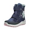 Stiefelette RICOSTA "Ricosta Stiefelette Lederimitat/Textil", Kinder, Gr. 28, blau (marine), Lederimitat, Textil, casual, Schuhe