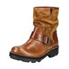 Bikerboots FLY LONDON "Fly London Stiefelette Leder", Damen, Gr. 37, braun (tobacco), Leder, casual, Schuhe