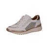 Sneaker CAPRICE "Caprice Sneaker Leder/Textil", Damen, Gr. 36, weiß (weiß, gold), Leder, Textil, casual, Schuhe