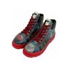 Winterboots DOGO "Adriana Bear With A Balloon Damen Stiefeletten", Damen, Gr. 41, Normalschaft, blau, Lederimitat, klassisch, Schuhe, Handgefertigt