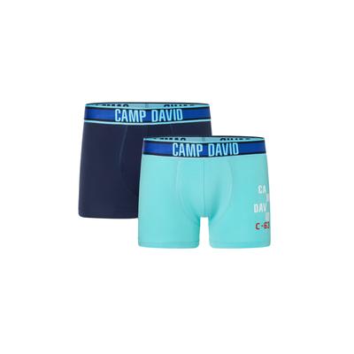 Boxershorts CAMP DAVID "casual", Herren, Gr. XL, blau (arctic navy), Obermaterial: 95% Baumwolle, 5% Elasthan, Unterhosen, mit elastischem Bund Image