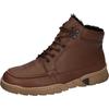 Winterboots WALDLÄUFER "H-LINO", Herren, Gr. 11,5 (46,5), braun (tabak), Nappaleder, unifarben, casual, Schuhe, Schürboots, Stiefelette, Bequemschuh in Komfortweite H (= sehr weit)